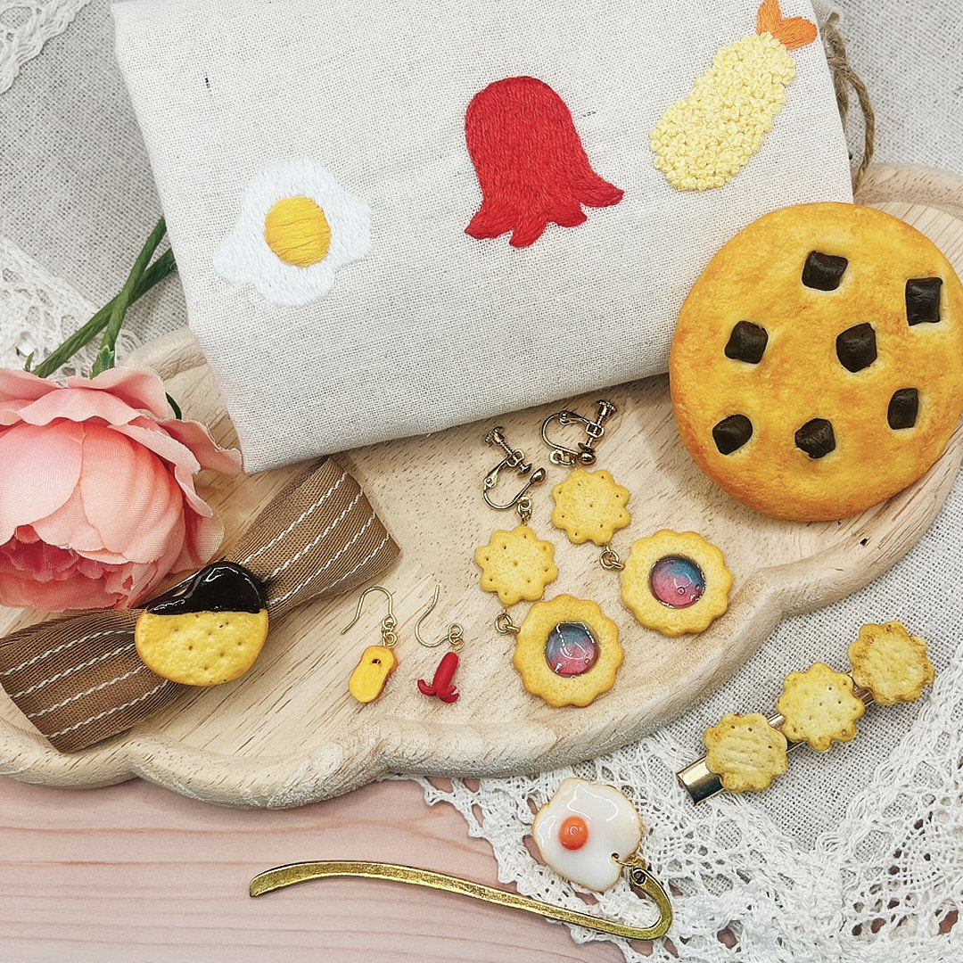 制作したハンドメイドのアクセサリー作品
